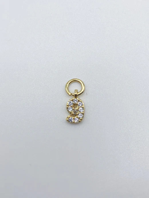 Farrah B Number Charm 6 – front view