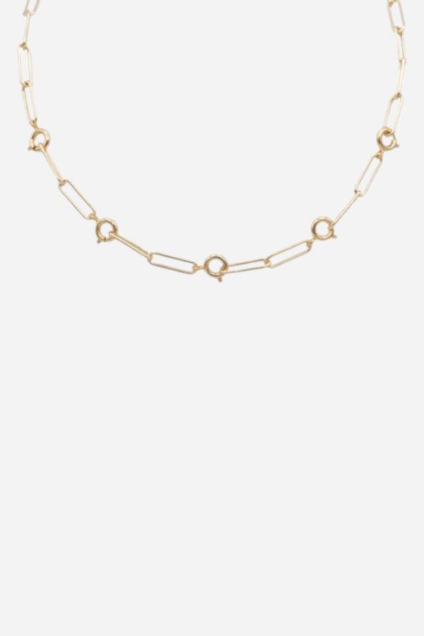 Farrah B Off The Hook Clasp Necklace - Gold