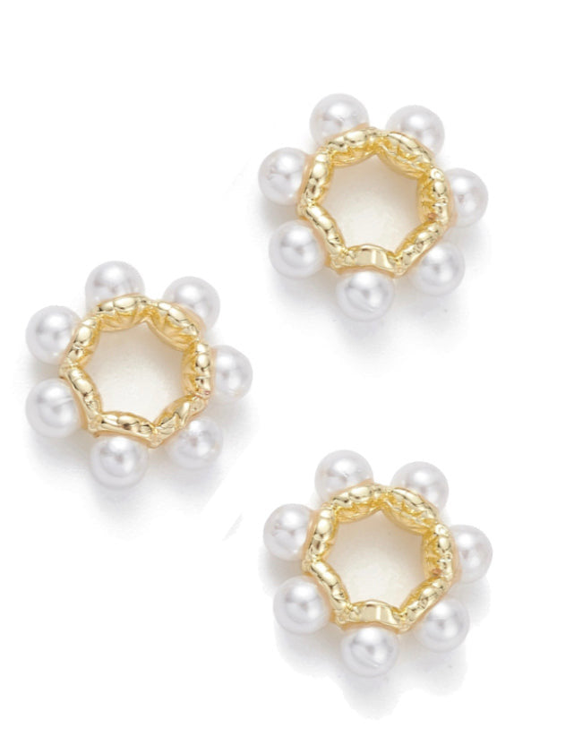 Farrah B Pearl Spacer Bead Charm – back view