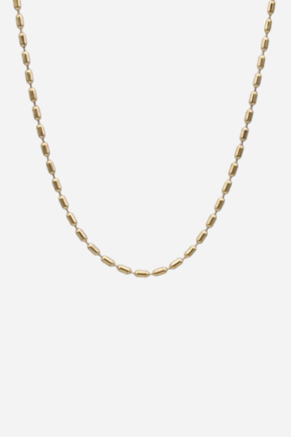 Farrah B Pill Chain Necklace - Gold