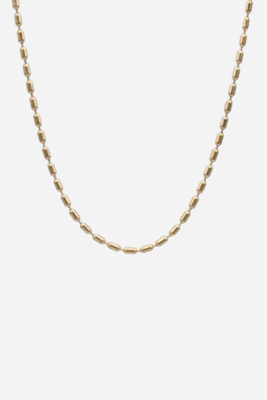 Farrah B Pill Chain Necklace - Gold – front view
