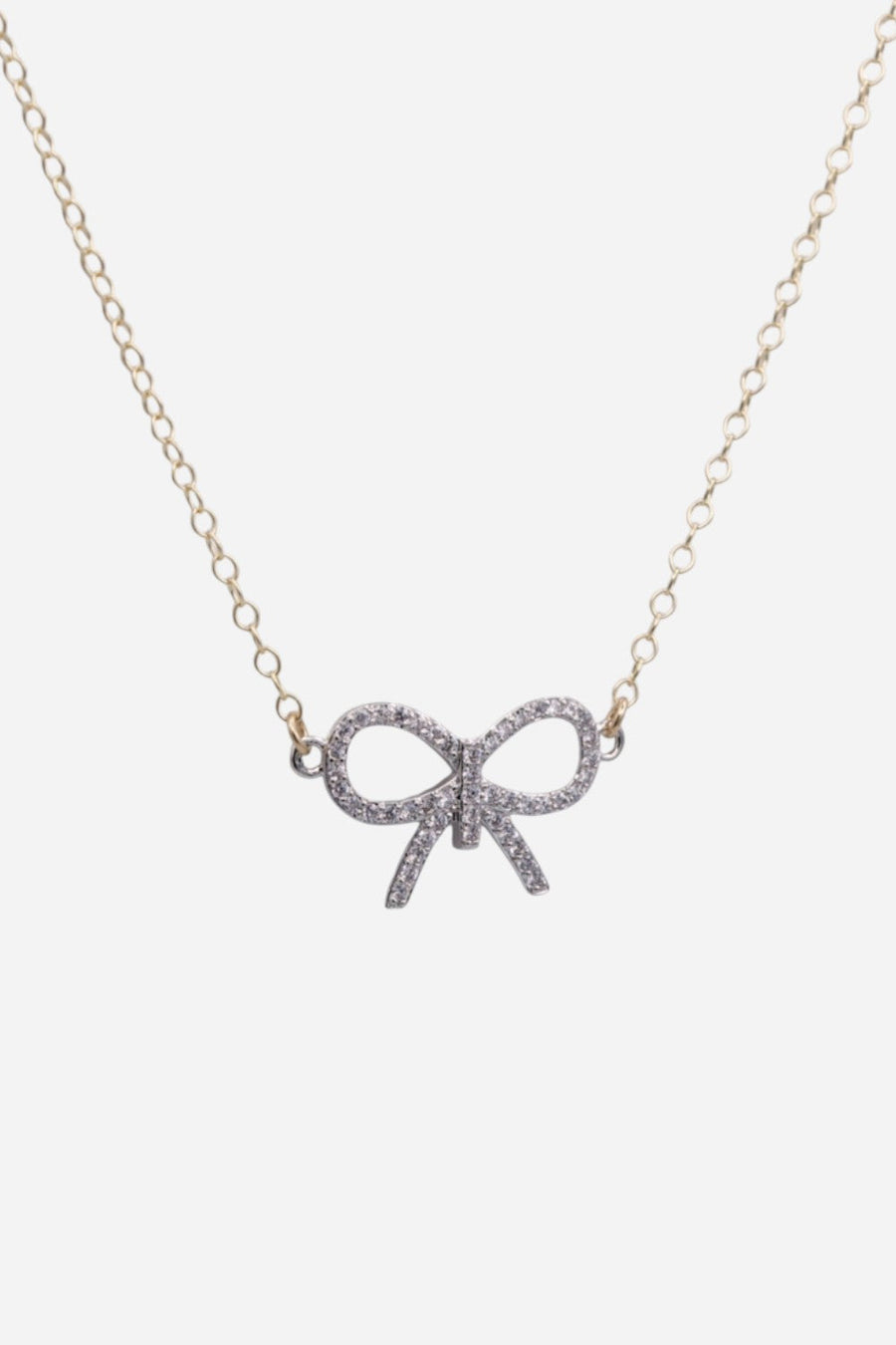 Farrah B Prim & Proper Bow Necklace – front view