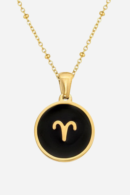 Farrah B Round Zodiac Charm - Aries