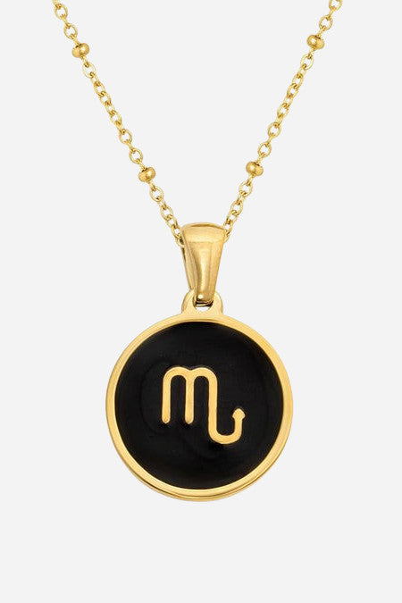 Farrah B Round Zodiac Charm - Scorpio