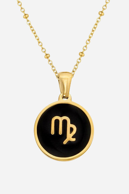 Farrah B Round Zodiac Charm - Virgo