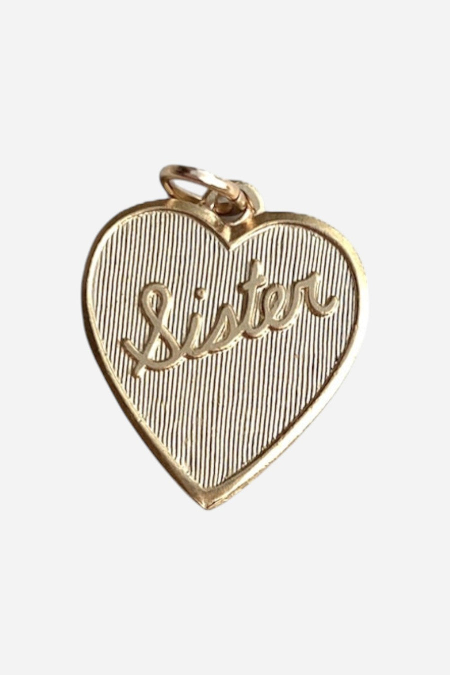 Farrah B Sister Heart Charm – front view