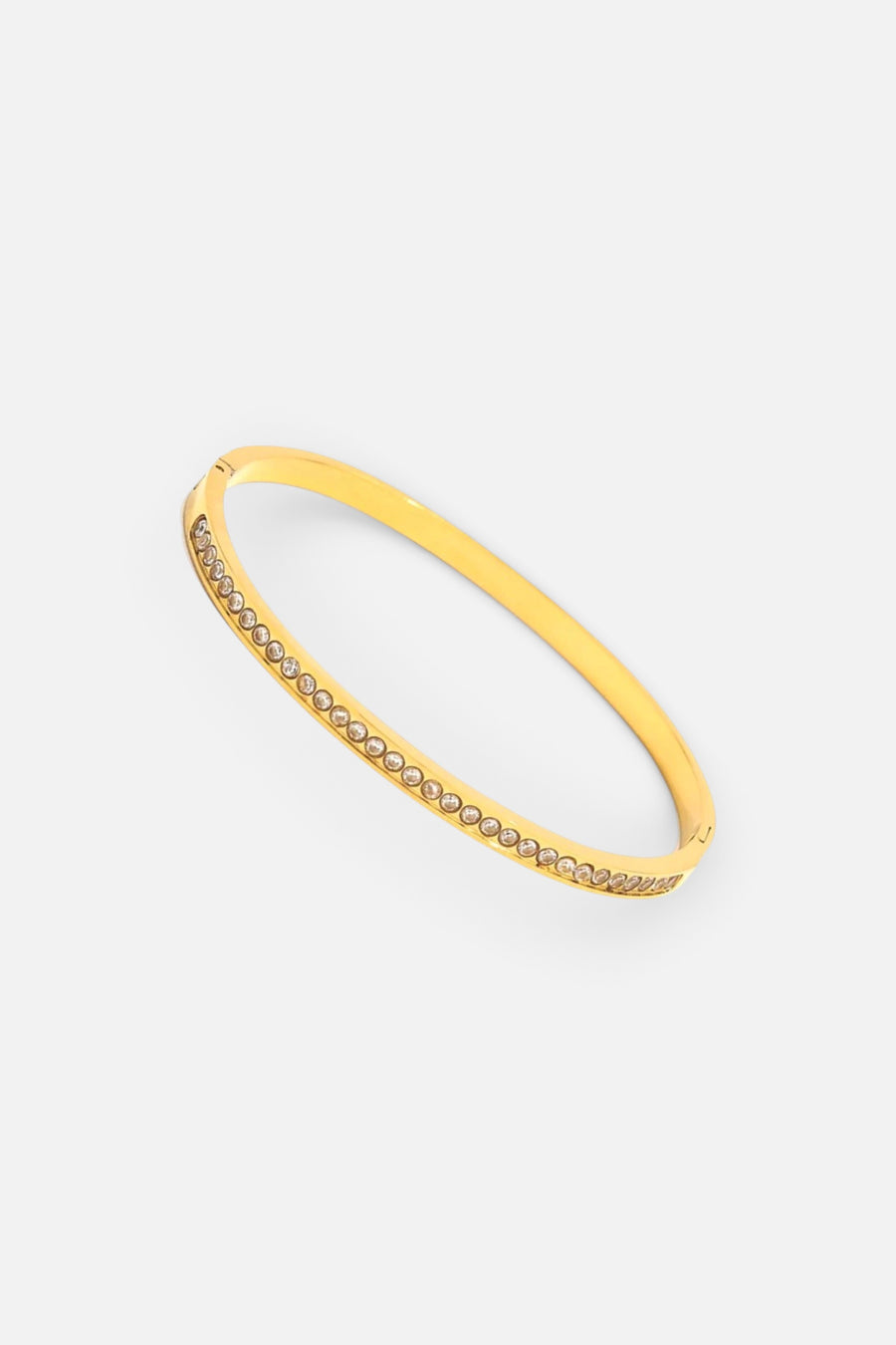 Farrah B Sparks Fly Bangle Bracelet in Gold – front view