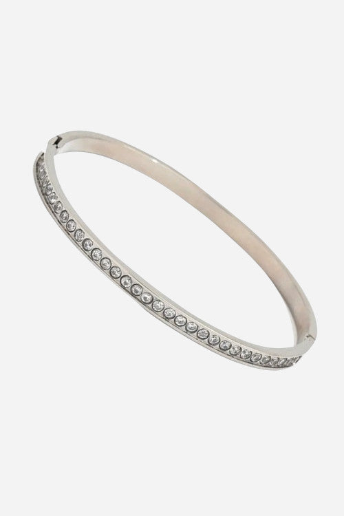Farrah B Sparks Fly Bangle Bracelet in Sterling Silver