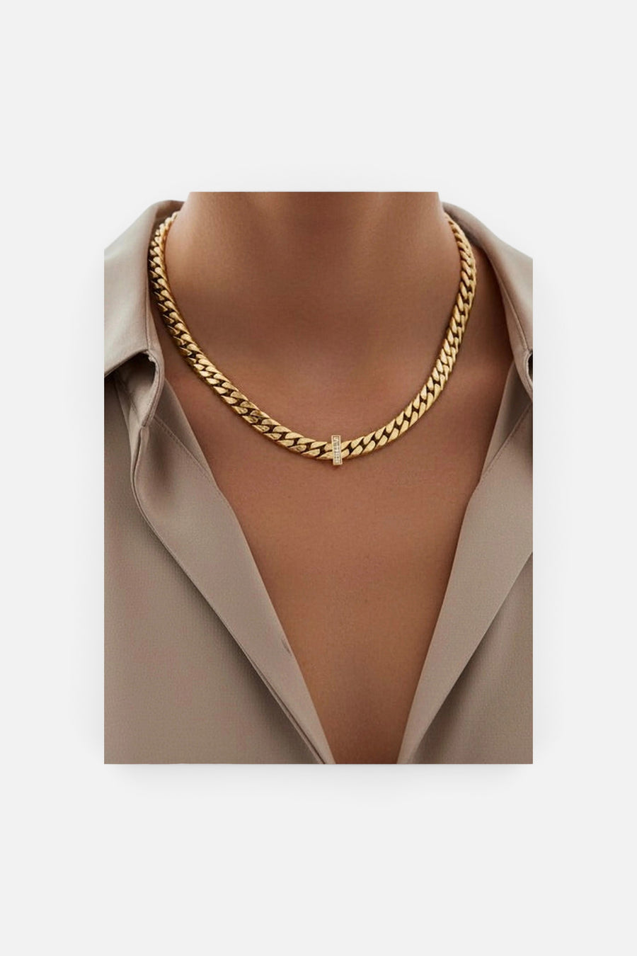 Farrah B Status Symbol Necklace – back view