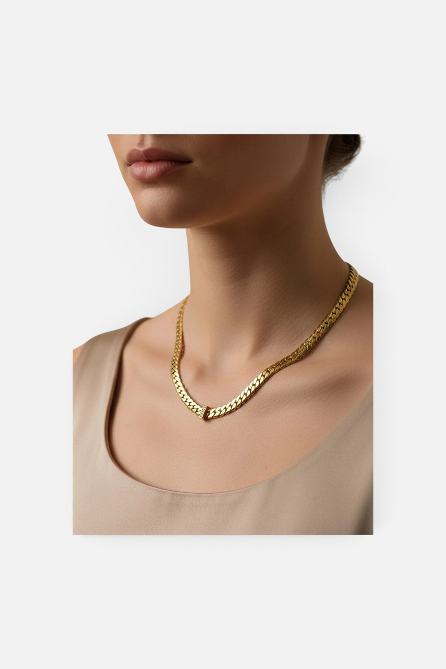 Farrah B Status Symbol Necklace – side view