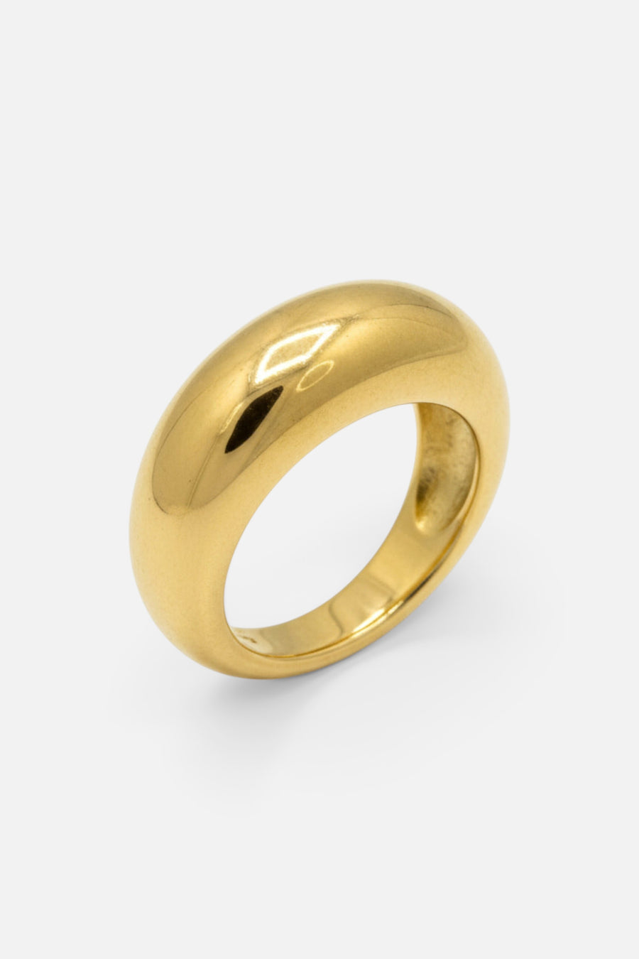 Farrah B The Contour Ring in Gold – front view
