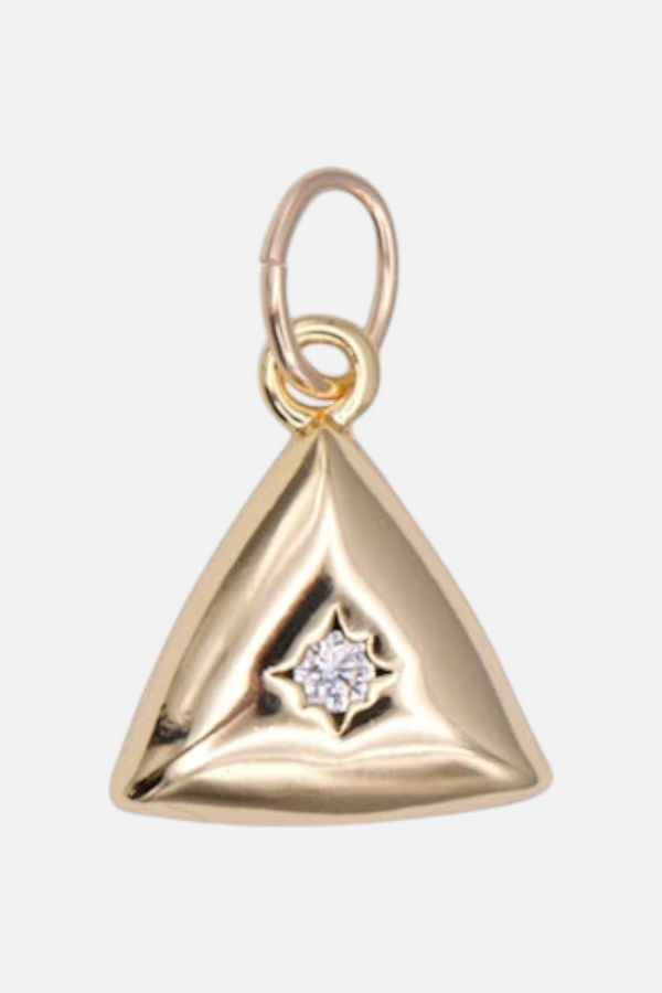Farrah B Triangle Gem Charm