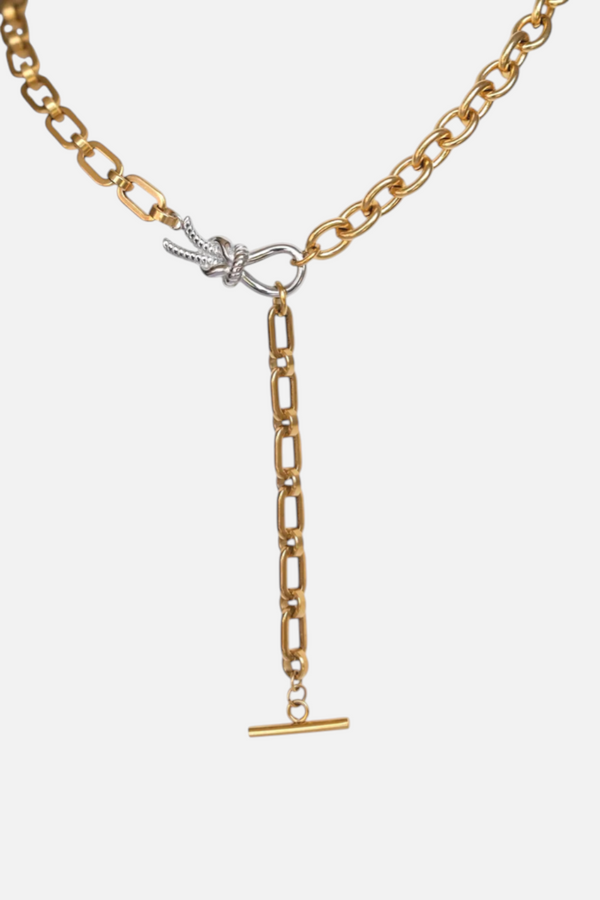 Farrah B Vice Necklace in Mixed Metals