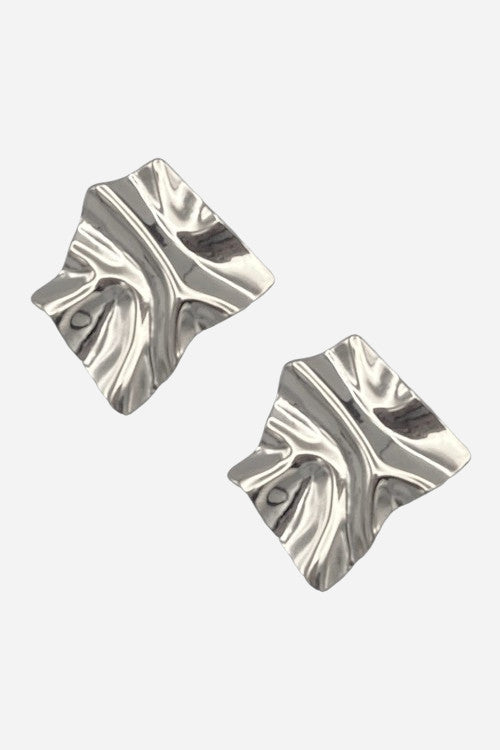 Farrah B Visionary Statement Earrings in Sterling Silver – front view