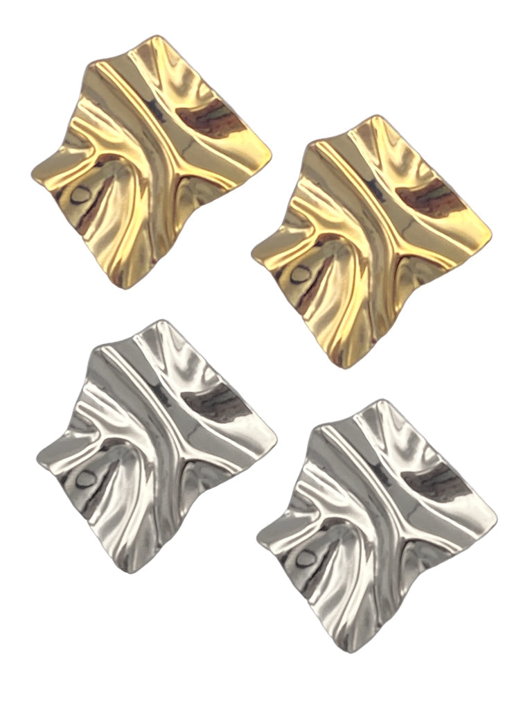 Farrah B Visionary Statement Earrings in Sterling Silver – side view