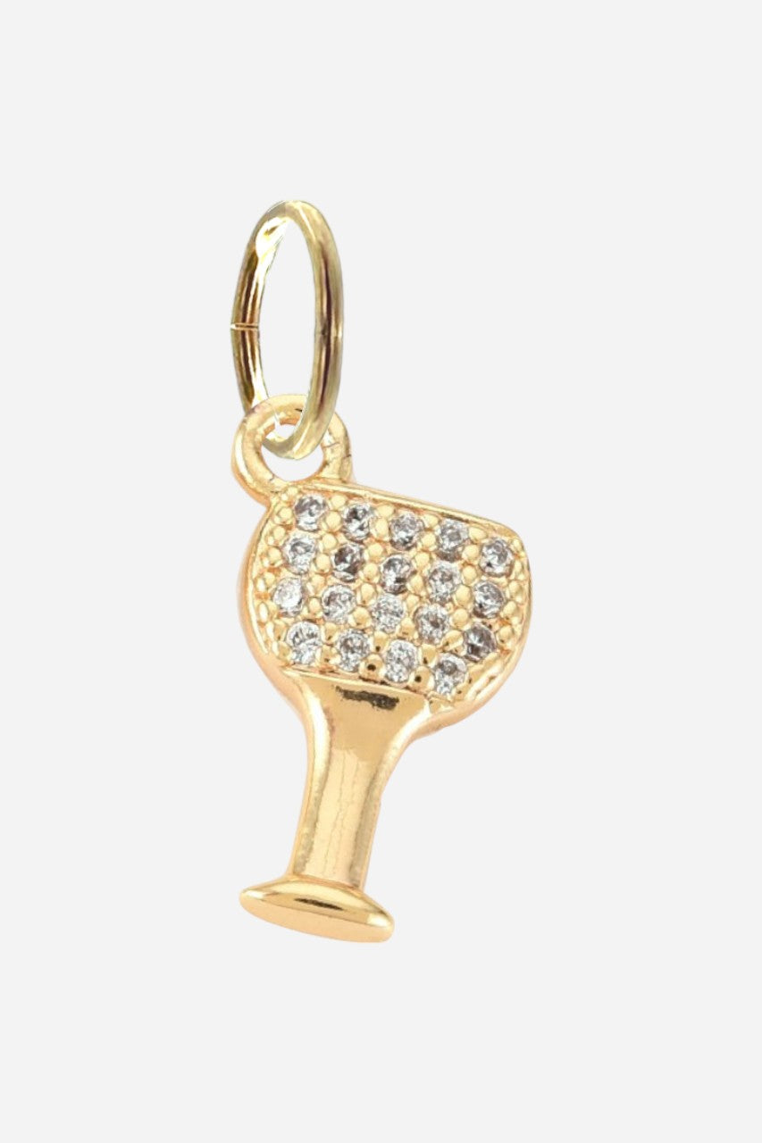 Farrah B Wine Glass Charm – front view