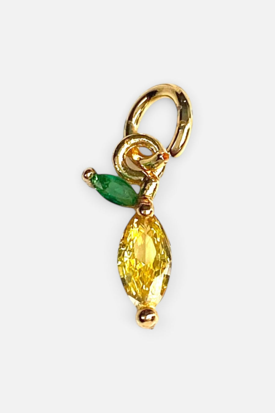 Farrah B Yellow Lemon Charm – front view