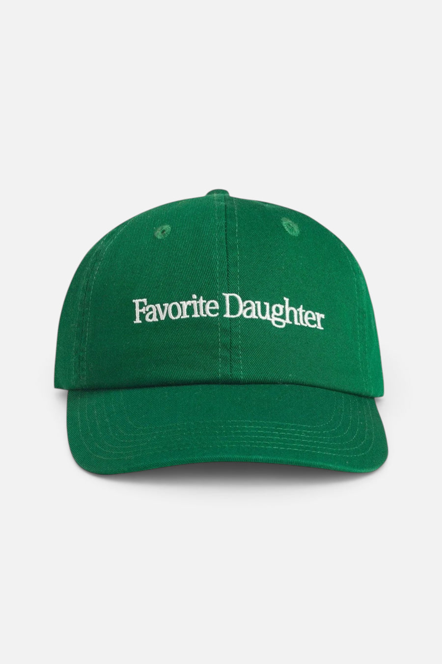 Favorite Daughter Classic Logo Baseball Hat in Green – front view