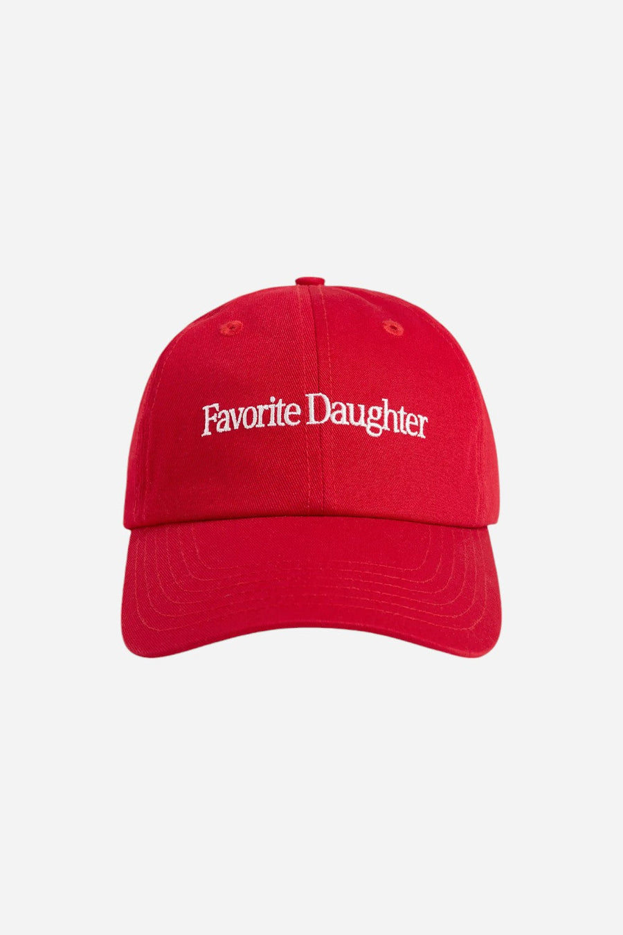 Favorite Daughter Classic Logo Baseball Hat Red – front view