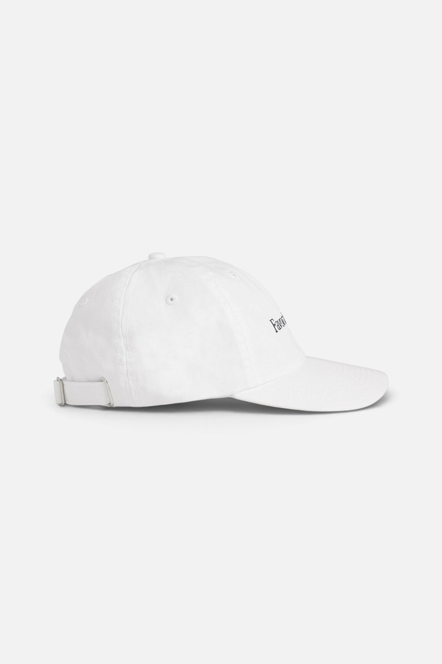 Favorite Daughter Classic Logo Baseball Hat in White – back view