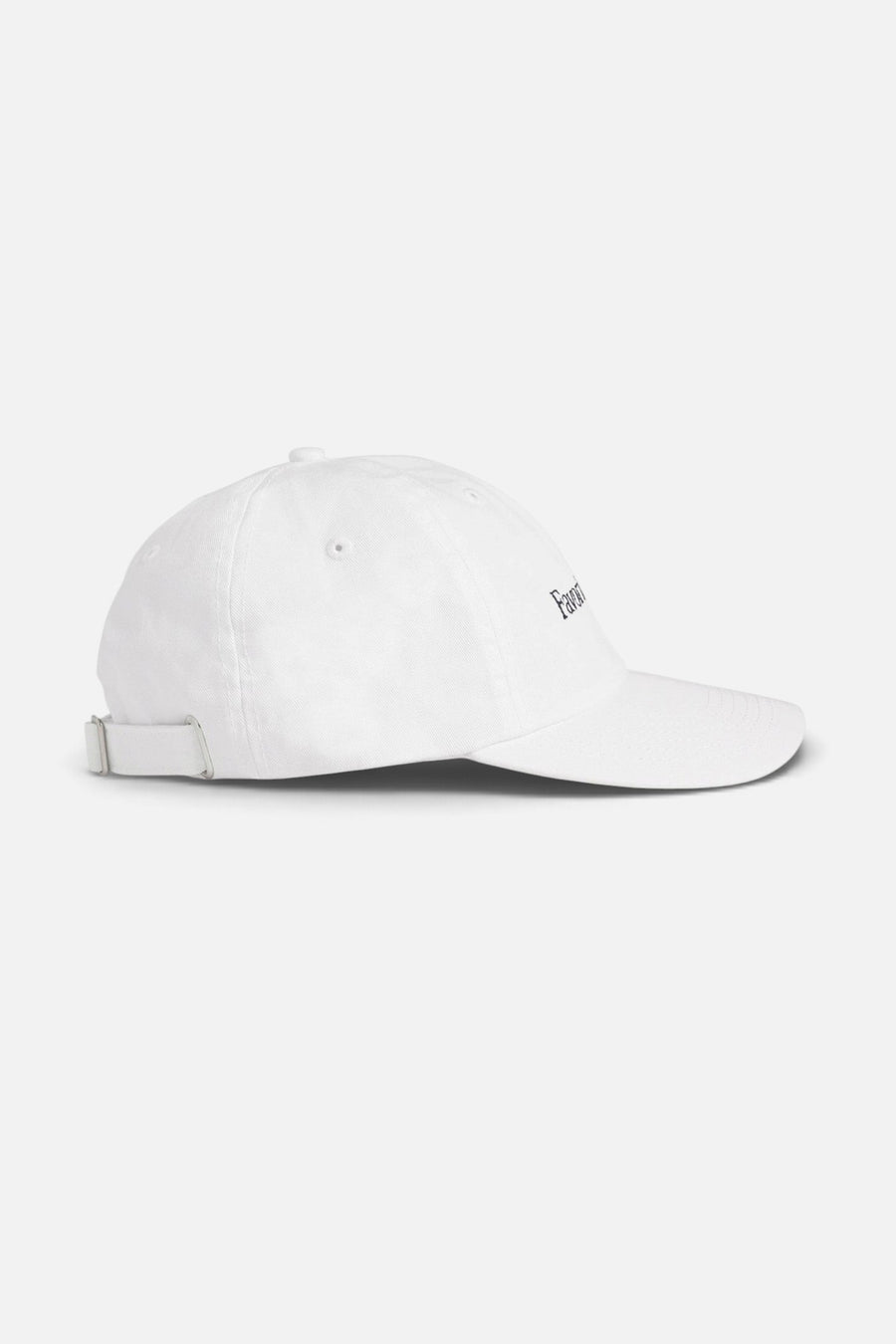 Favorite Daughter Classic Logo Baseball Hat in White – side view