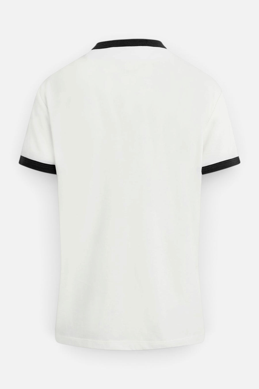 Favorite Daughter Collegiate Ringer Tee in White Black – detail