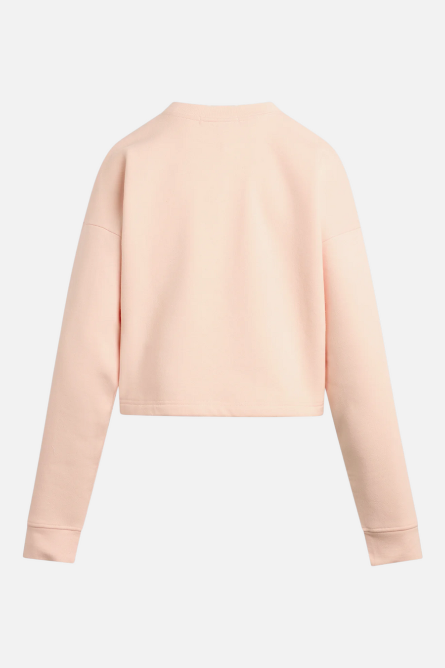 Favorite Daughter Cropped Collegiate Sweatshirt in Pink – back view