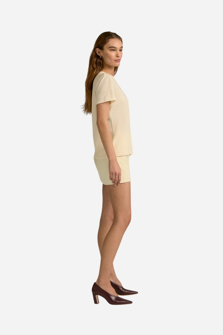 Favorite Daughter Favorite Sister Tee in Gardenia & Blue – detail