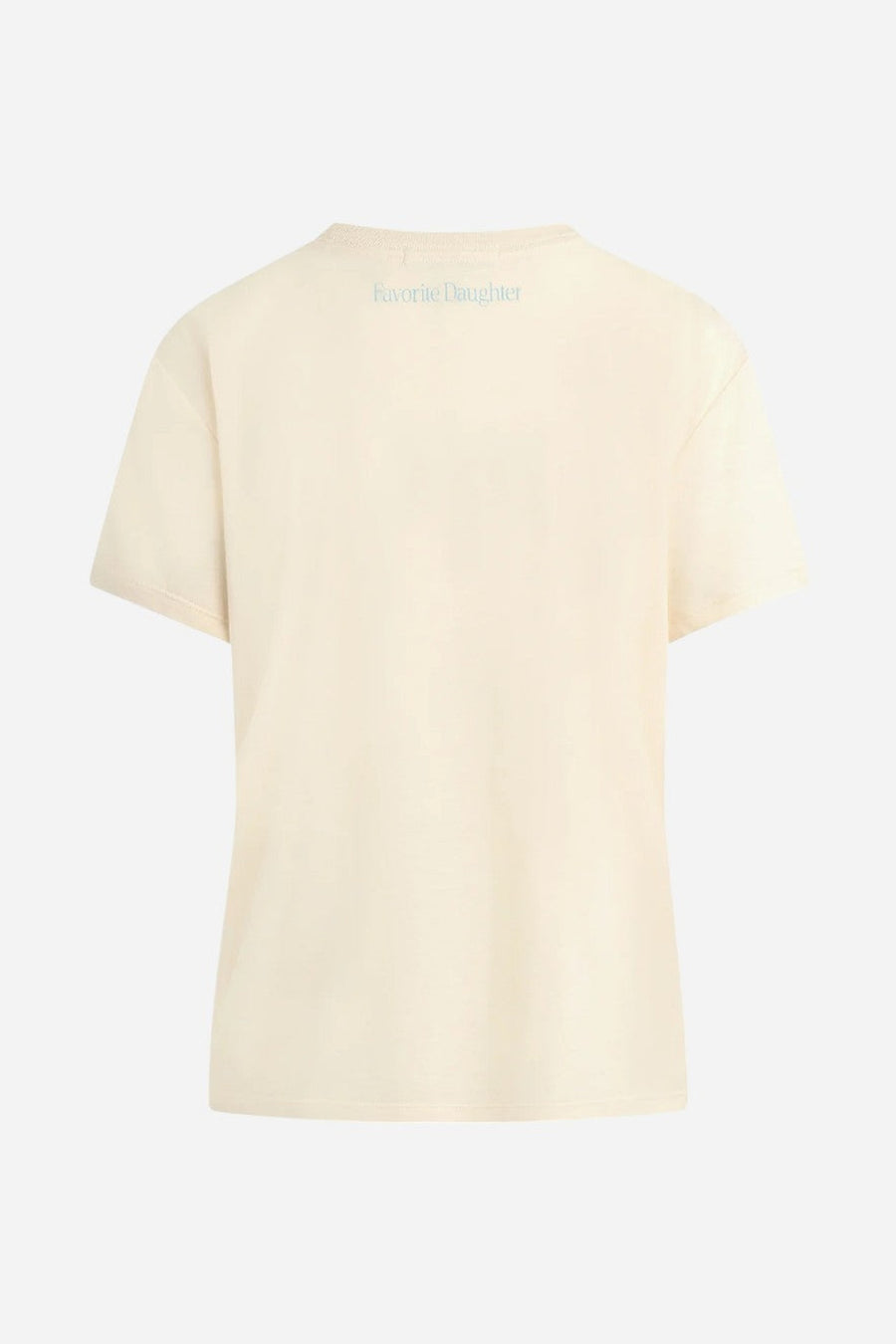 Favorite Daughter Favorite Sister Tee in Gardenia & Blue – side view