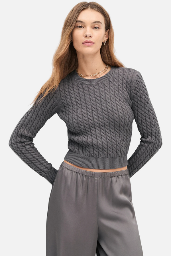 Favorite Daughter Feel Good Sweater in Grey Shadow