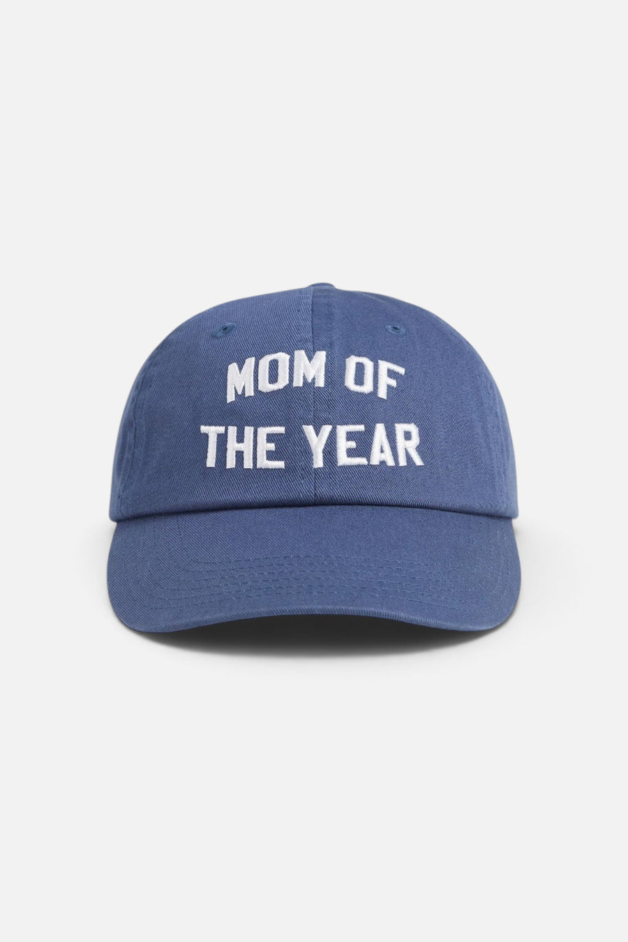 Favorite Daughter Mom of the Year Baseball Hat in Navy – side view