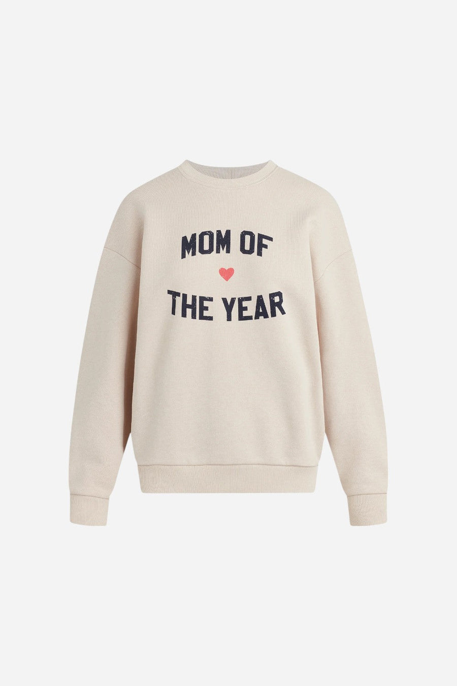 Favorite Daughter Mom of the Year Sweatshirt in Heather Oatmeal – front view