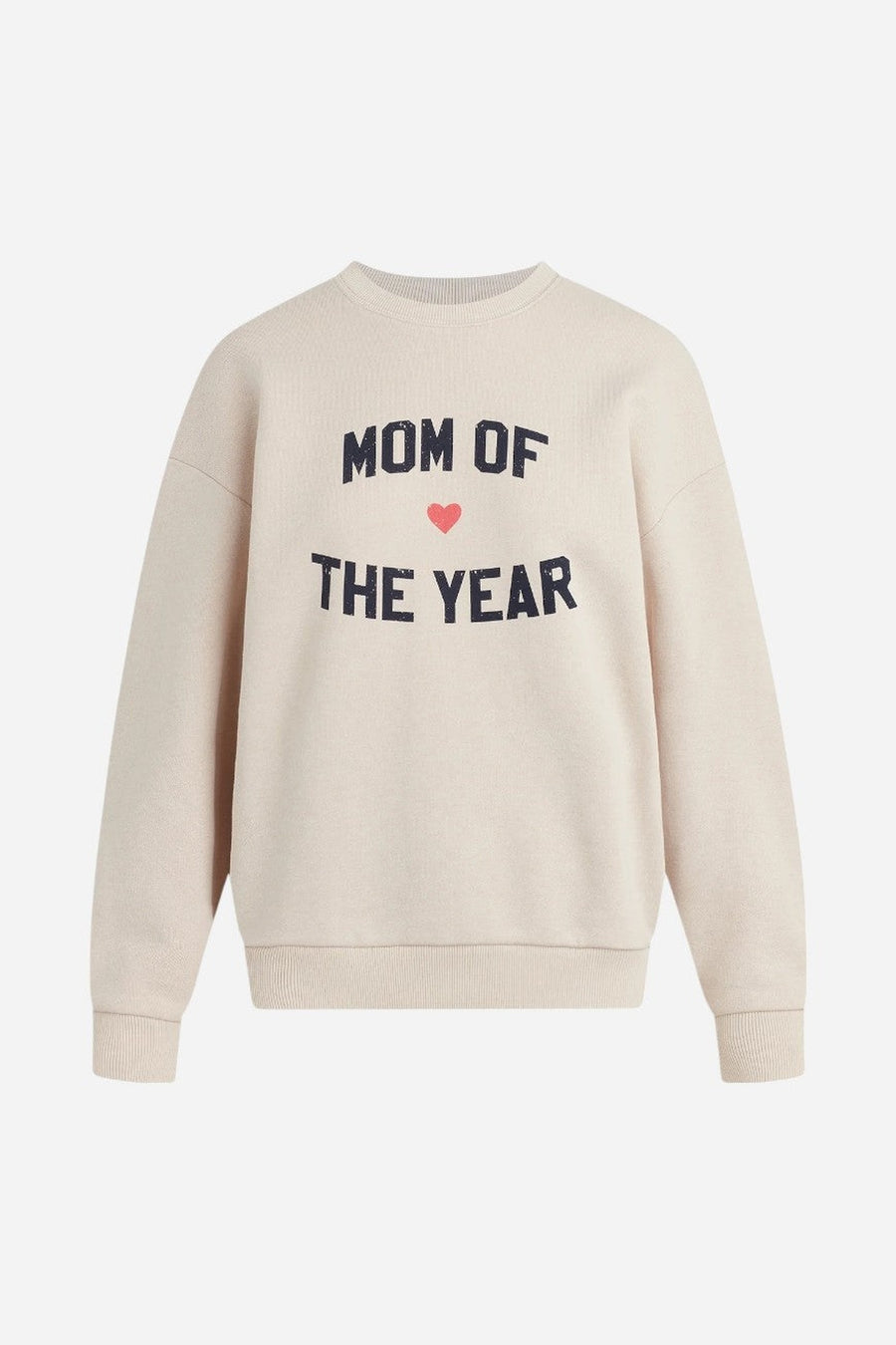 Favorite Daughter Mom of the Year Sweatshirt in Heather Oatmeal – side view