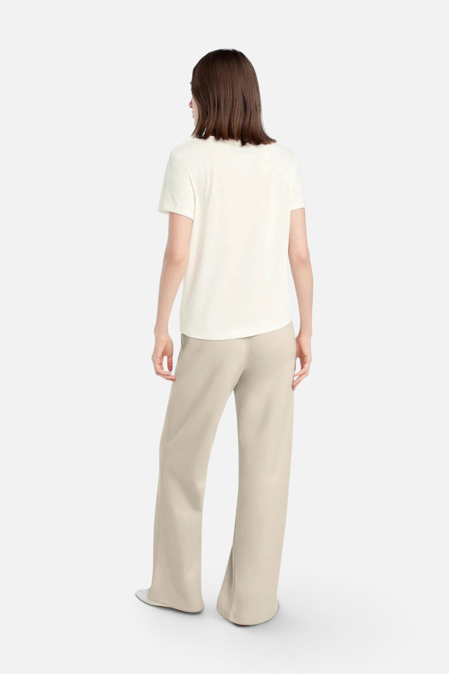 Favorite Daughter Mom Of The Year Tee Gardenia & Light Sage – back view