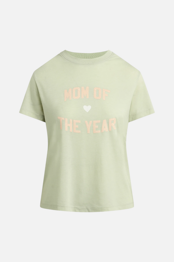 Favorite Daughter Mom Of The Year Tee in Light Sage