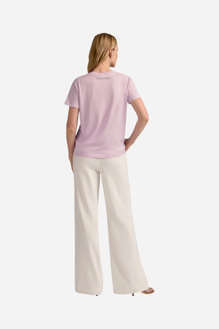 Favorite Daughter Mom Of The Year Tee in Wisteria Veneti – detail
