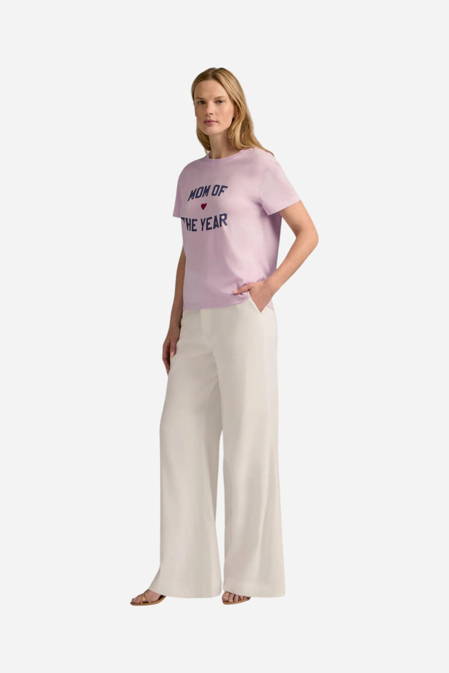 Favorite Daughter Mom Of The Year Tee in Wisteria Veneti – side view