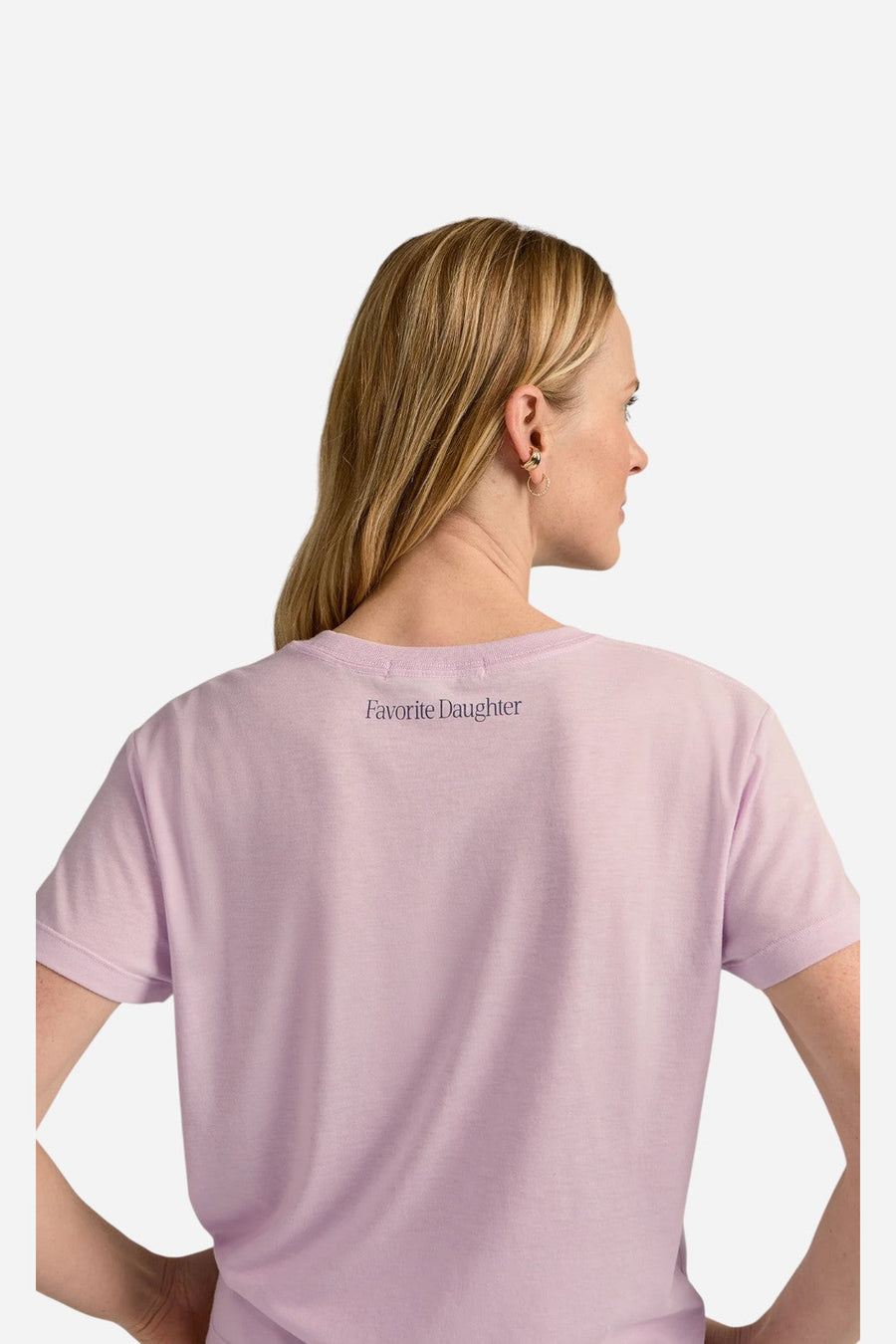 Favorite Daughter Mom Of The Year Tee in Wisteria Veneti – detail