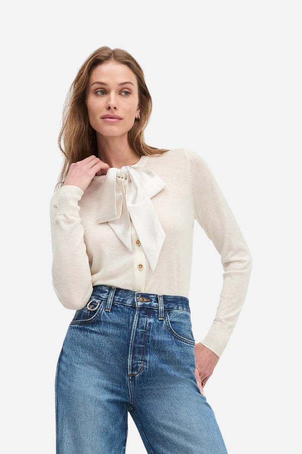 Favorite Daughter Take A Bow Cardigan in Ivory