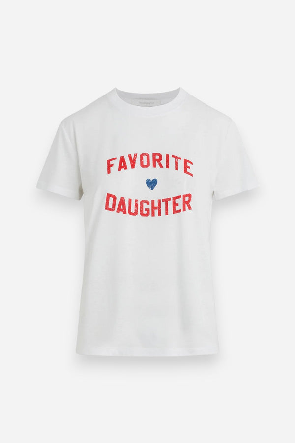 Favorite Daughter Tee White Rouge