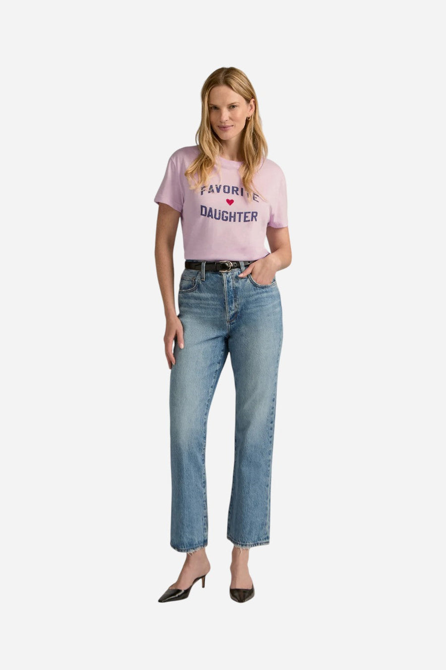 Favorite Daughter Tee in Wisteria Veneti – front view