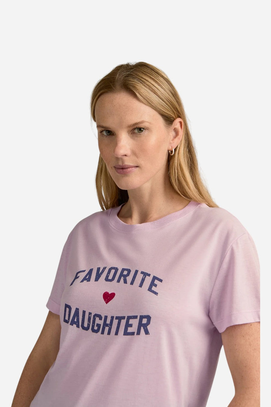 Favorite Daughter Tee in Wisteria Veneti – on model
