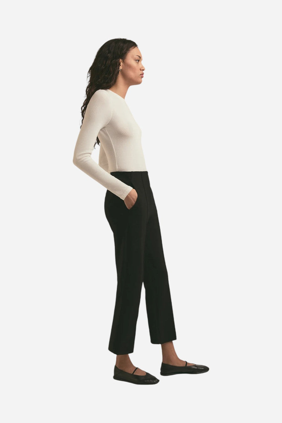 Favorite Daughter The Alissa Pant Black – detail