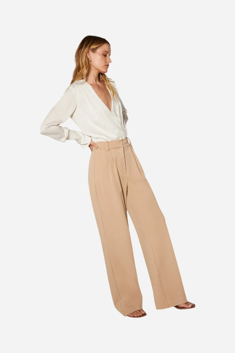 Favorite Daughter The Favorite Pant in Beige – side view