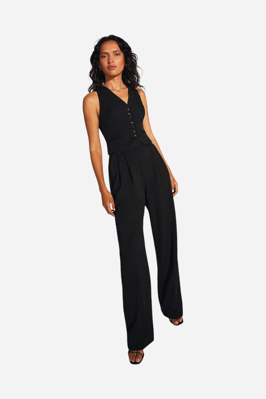 Favorite Daughter The Favorite Pant Black – flat lay