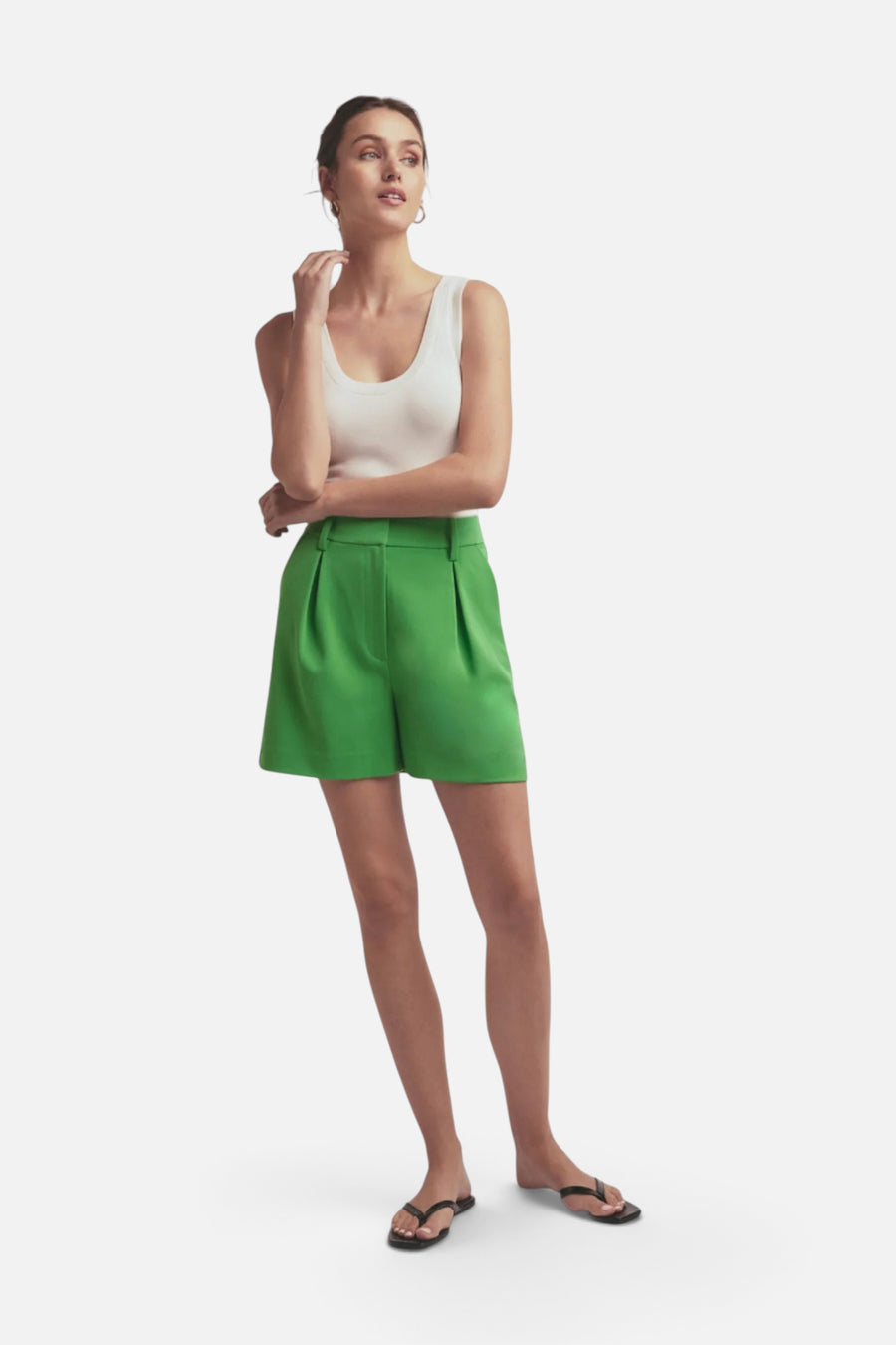 Favorite Daughter The Favorite Short in Lime – front view