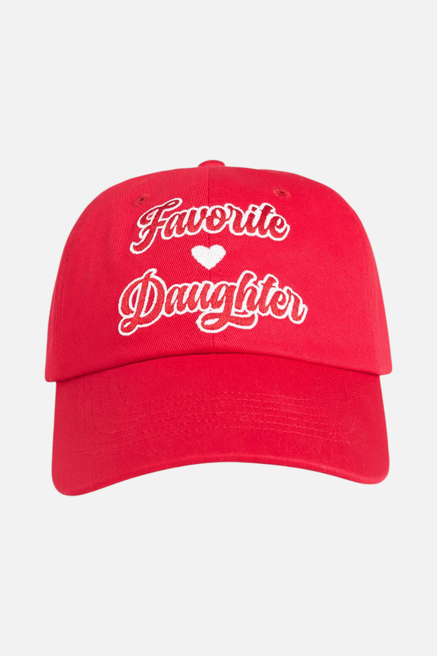 Favorite Daughter The Favorite Valentine's Day Hat in Red – front view