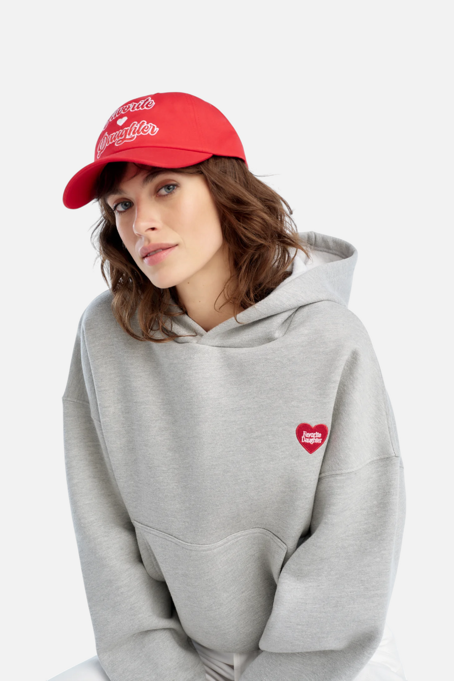 Favorite Daughter The Favorite Valentine's Day Hat in Red – side view
