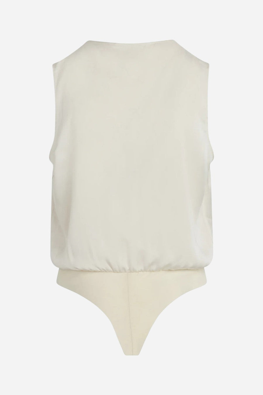 Favorite Daughter The Sleeveless Date Blouse in Ivory – flat lay