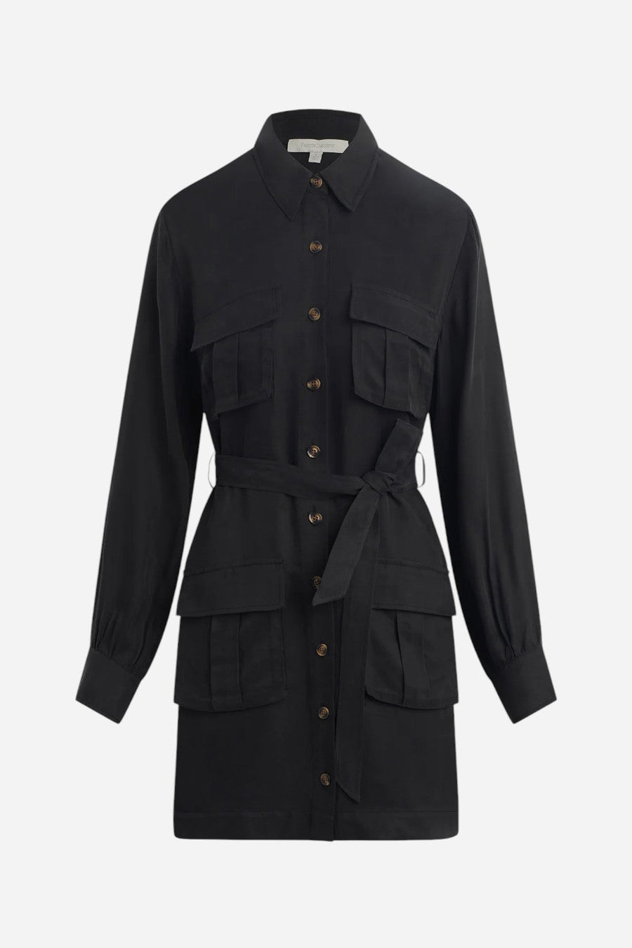 Favorite Daughter The Utility Glamour Dress in Black – alternate